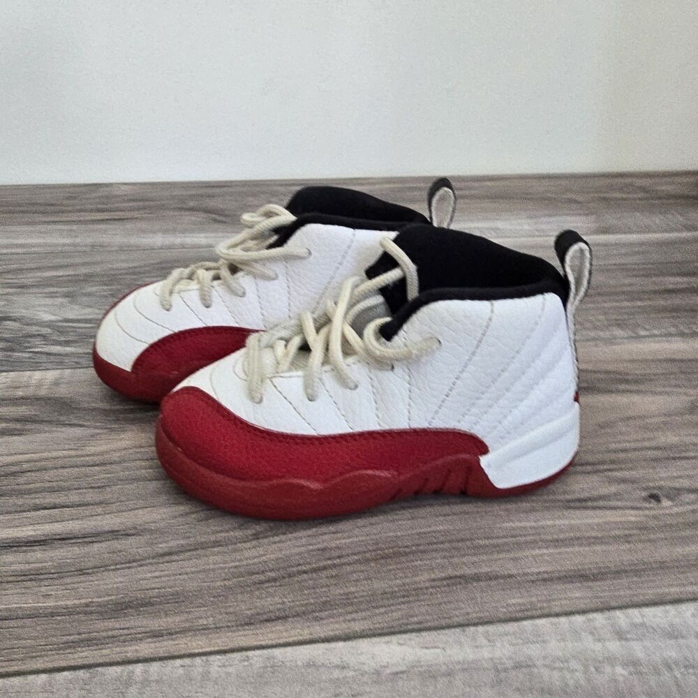 Nike Air Jordan Retro Cherry Red And White Infant Toddler 7C